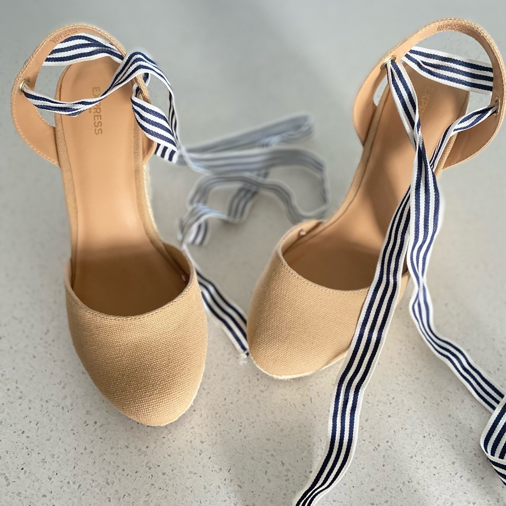 Express Espadrille Wedge Heels